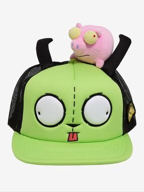 Invader Zim GIR & Pig Plush Trucker Hat